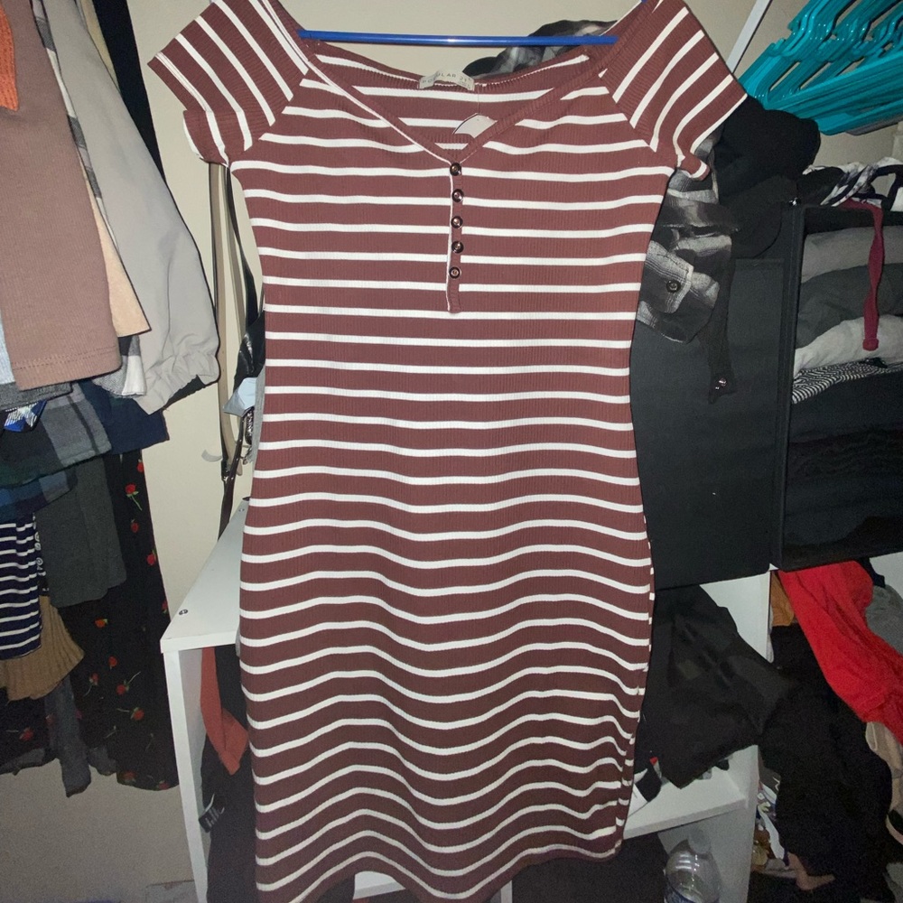 Stripped tshirt dress